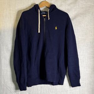 Polo by Ralph Lauren Men's Dark Blue Zip-Up Sweater